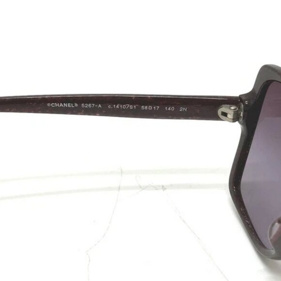 CHANEL 5267-A CC Mark eyewear glasses sunglasses Plastic Purple Based main image 8